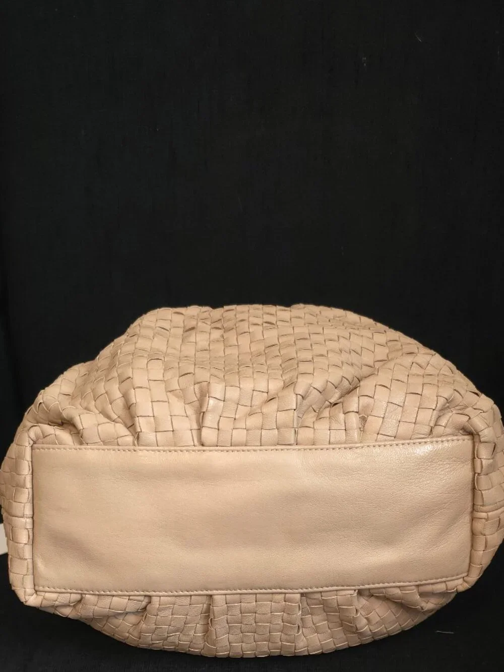 Cleobella Nia Cream Woven Leather Handbag